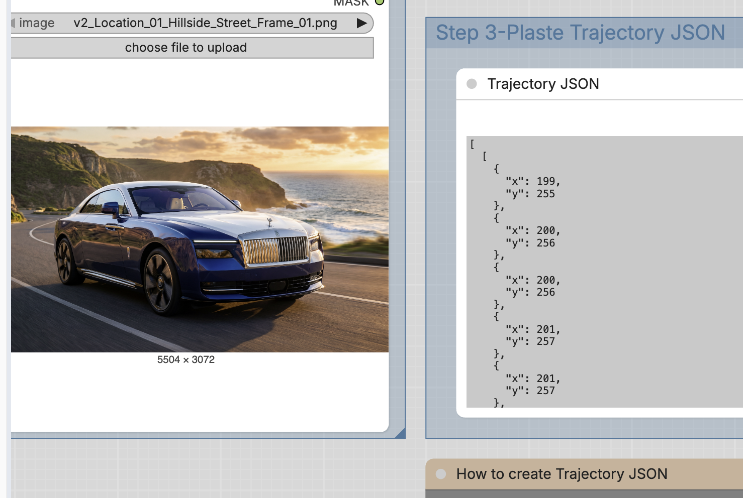 Digby getting his Wan trajectory JSON on